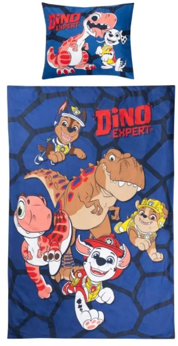 paw patrol dino dekbedovertrek