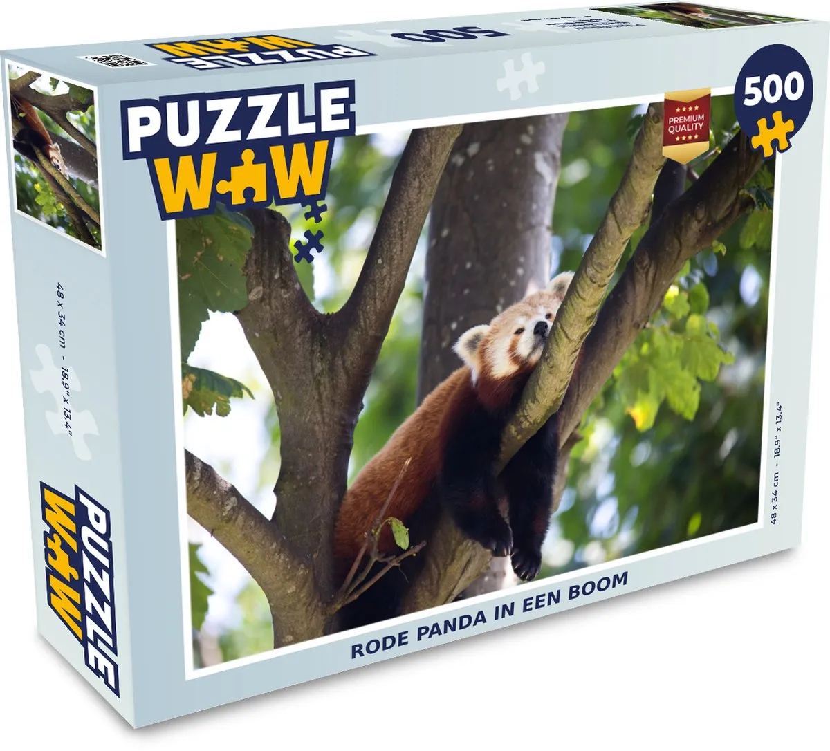 PuzzleWow Puzzel Panda Legpuzzel 500 Stuks