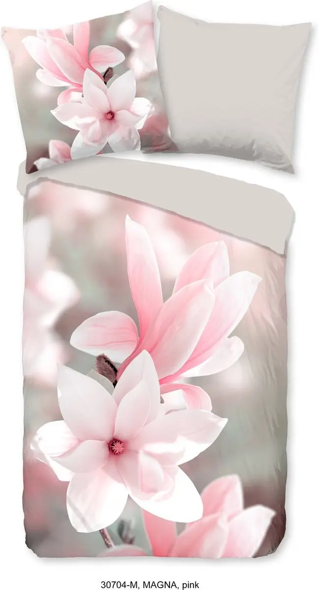 Pure dekbedovertrek magnolia bloemen
