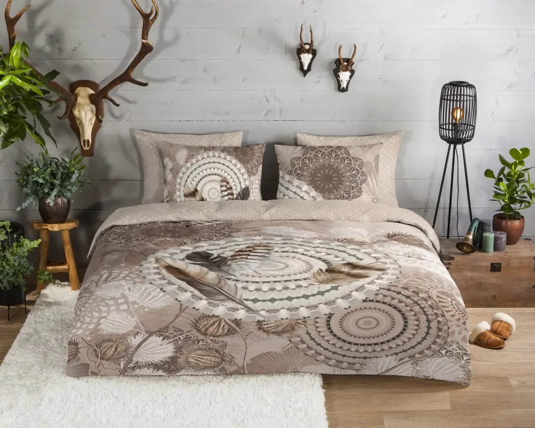HIP dekbedovertrek mandalas en veren