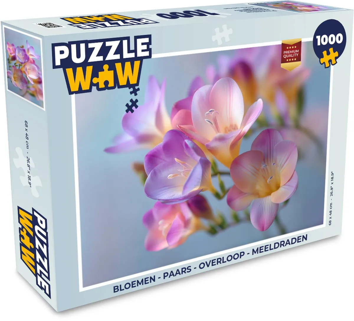 PuzzleWow Bloemen Overloop Legpuzzel 1000 Stuks - Paars