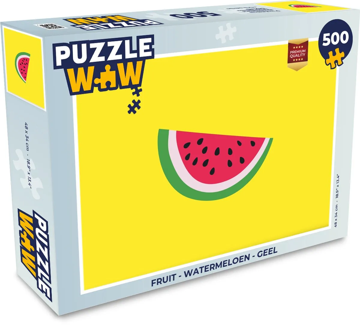 PuzzleWow Watermeloen Legpuzzel 500 Stuks