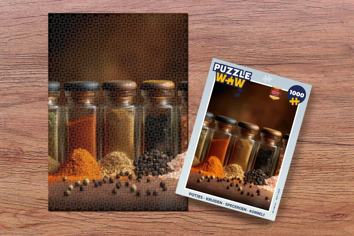 PuzzleWow Puzzel 1000 Stuks - Kruiden & Specerijen