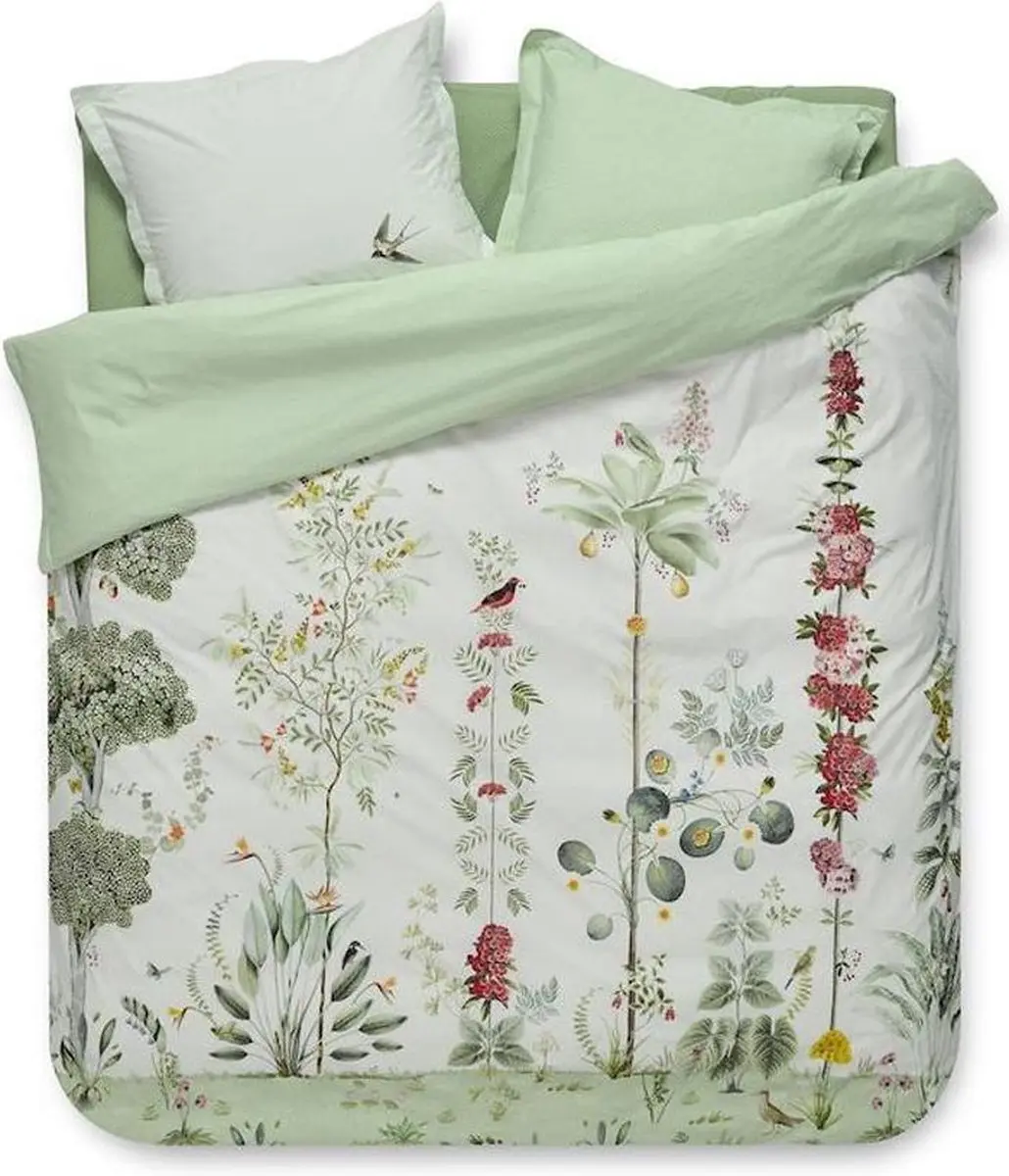 Pip Studio Dekbedovertrek Babylons Garden White 2 persoons