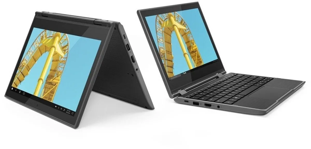 Lenovo 300e AMD 3015e Laptop 11,6" - 64GB - Zwart