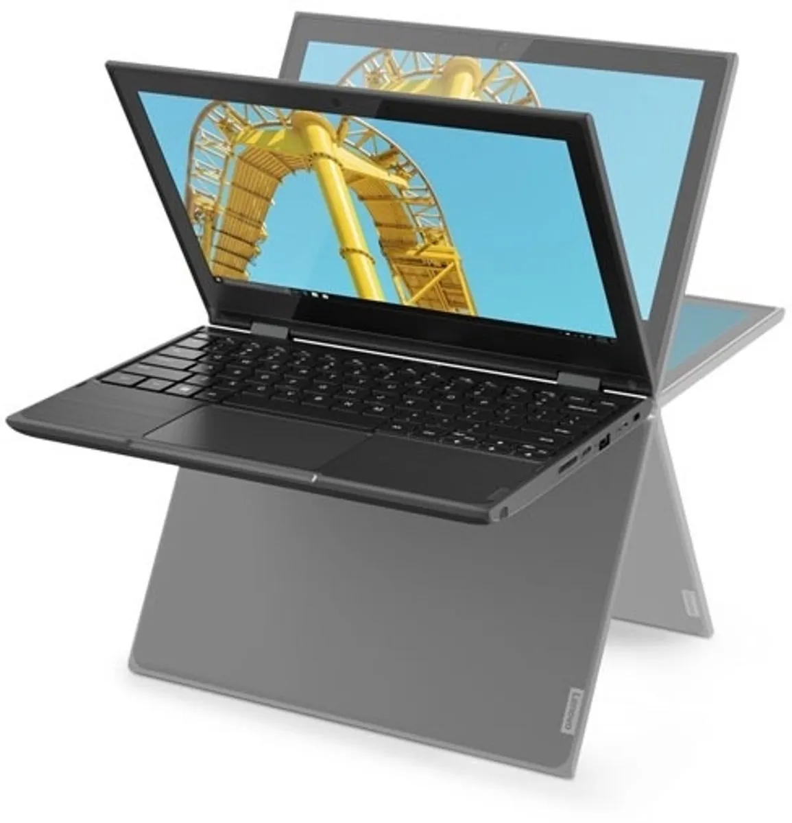 Lenovo 300e AMD 3015e Laptop 11,6" - 64GB - Zwart - afbeelding 6 van 6