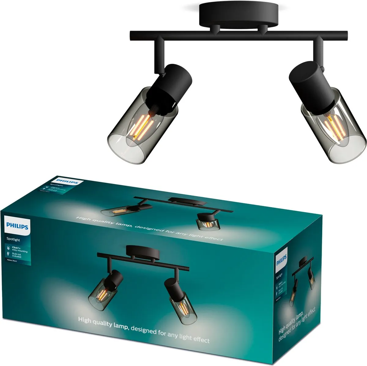 Philips Palms Spot Plafondspot 2x25W
