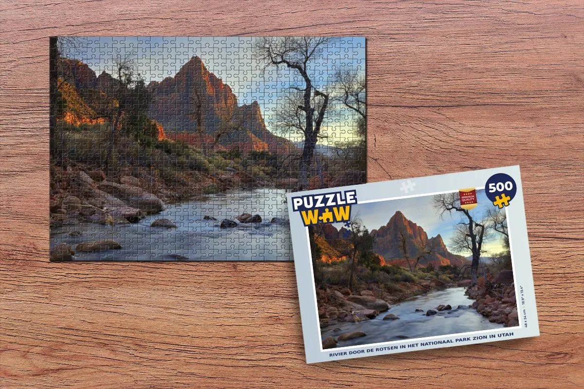 PuzzleWow Legpuzzel Zion - 500 Stuks - Multicolor
