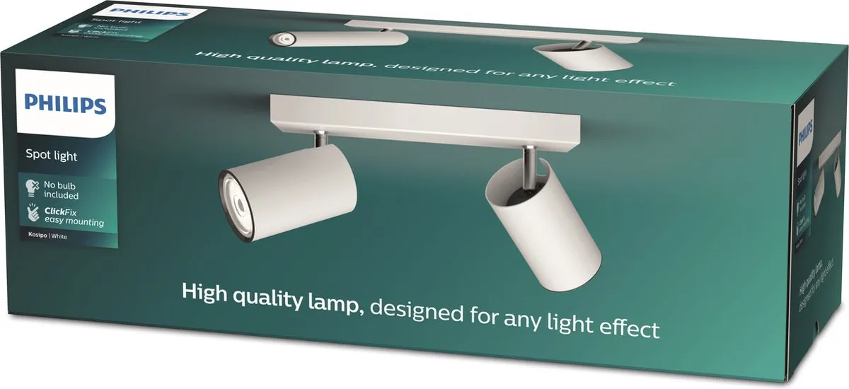 Philips Kosipo Opbouwspot 2-lichts