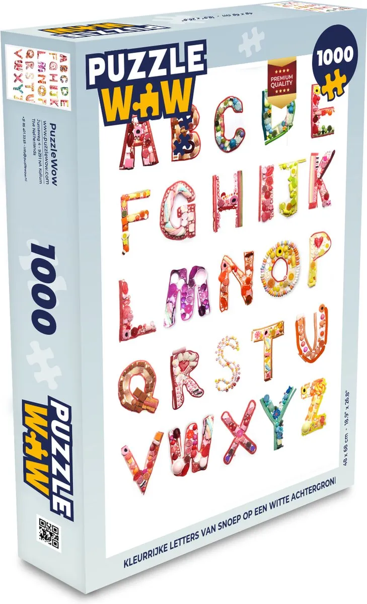 PuzzleWow Legpuzzel 1000 Stuks - Multicolor