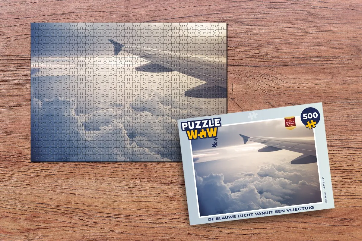 PuzzleWow Legpuzzel De Blauwe Lucht 500 Stuks
