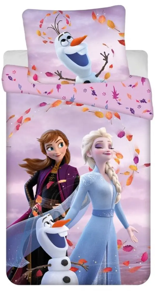 Disney Frozen Eenpersoons Slaapkamerset - Dekbedovertrek & Kussensloop - afbeelding 2 van 3