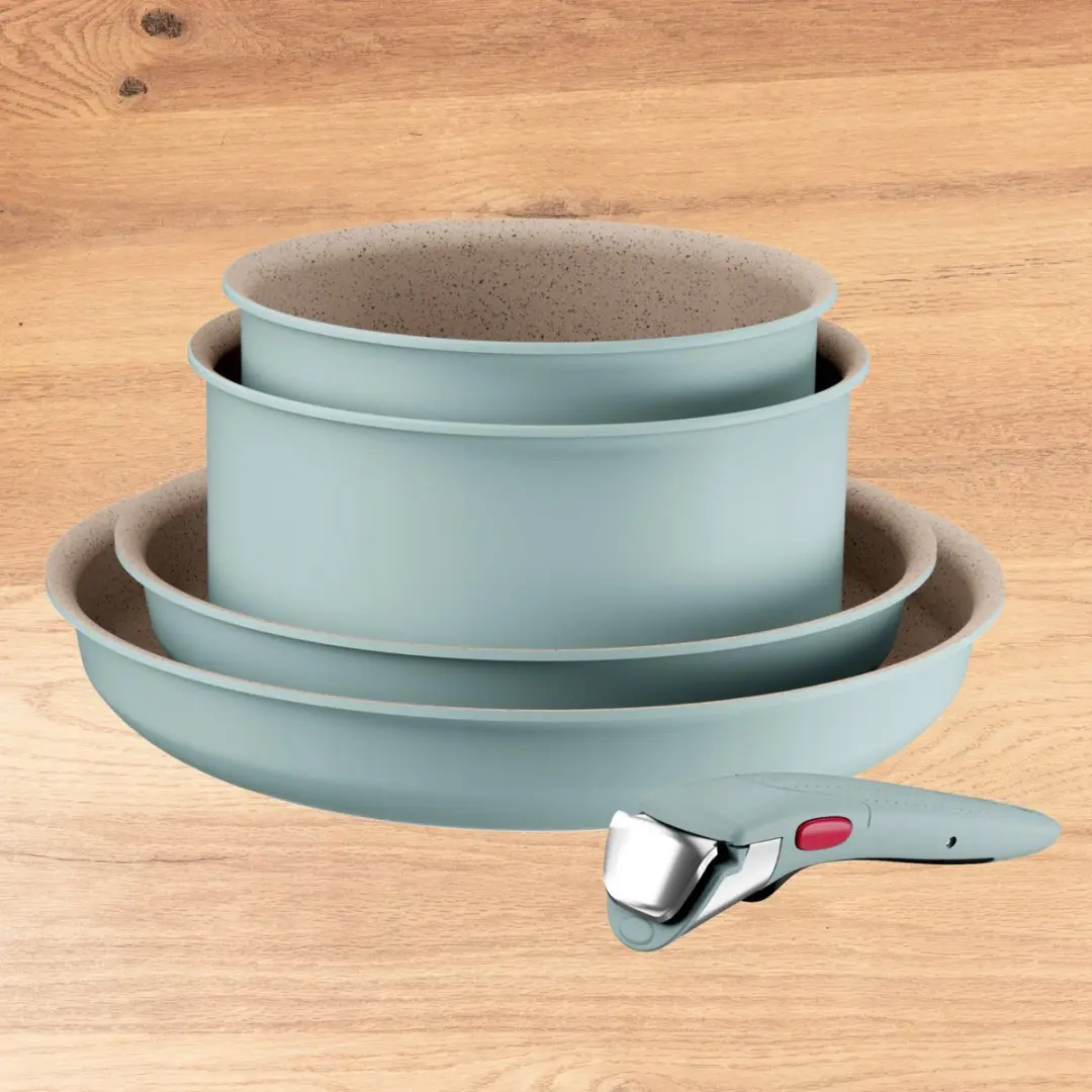 Tefal Ingenio Harmony L8049502 Pannenset 5-delig - Eucalyptus - afbeelding 2 van 6
