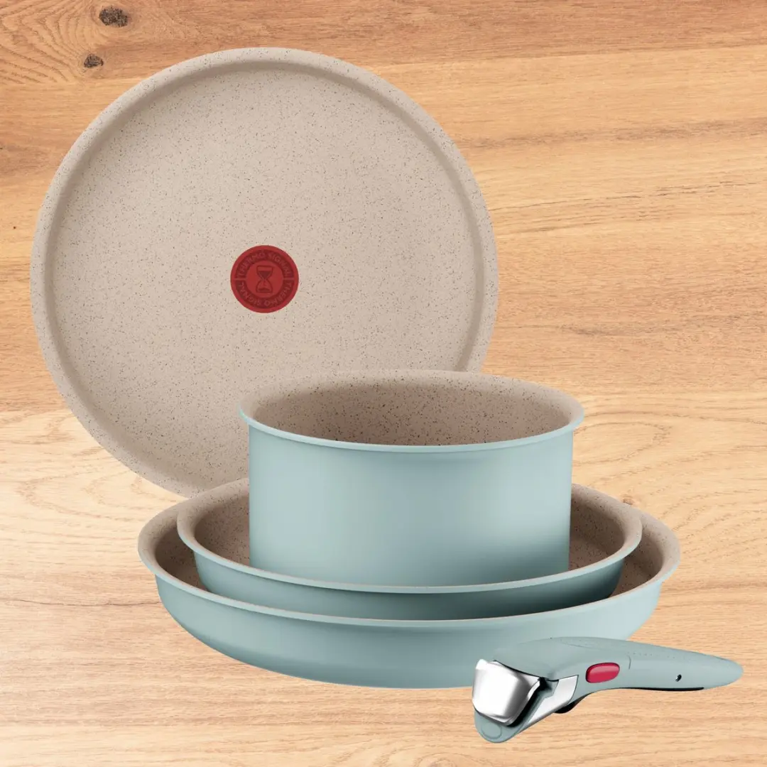 Tefal Ingenio Harmony L8049502 Pannenset 5-delig - Eucalyptus - afbeelding 4 van 6