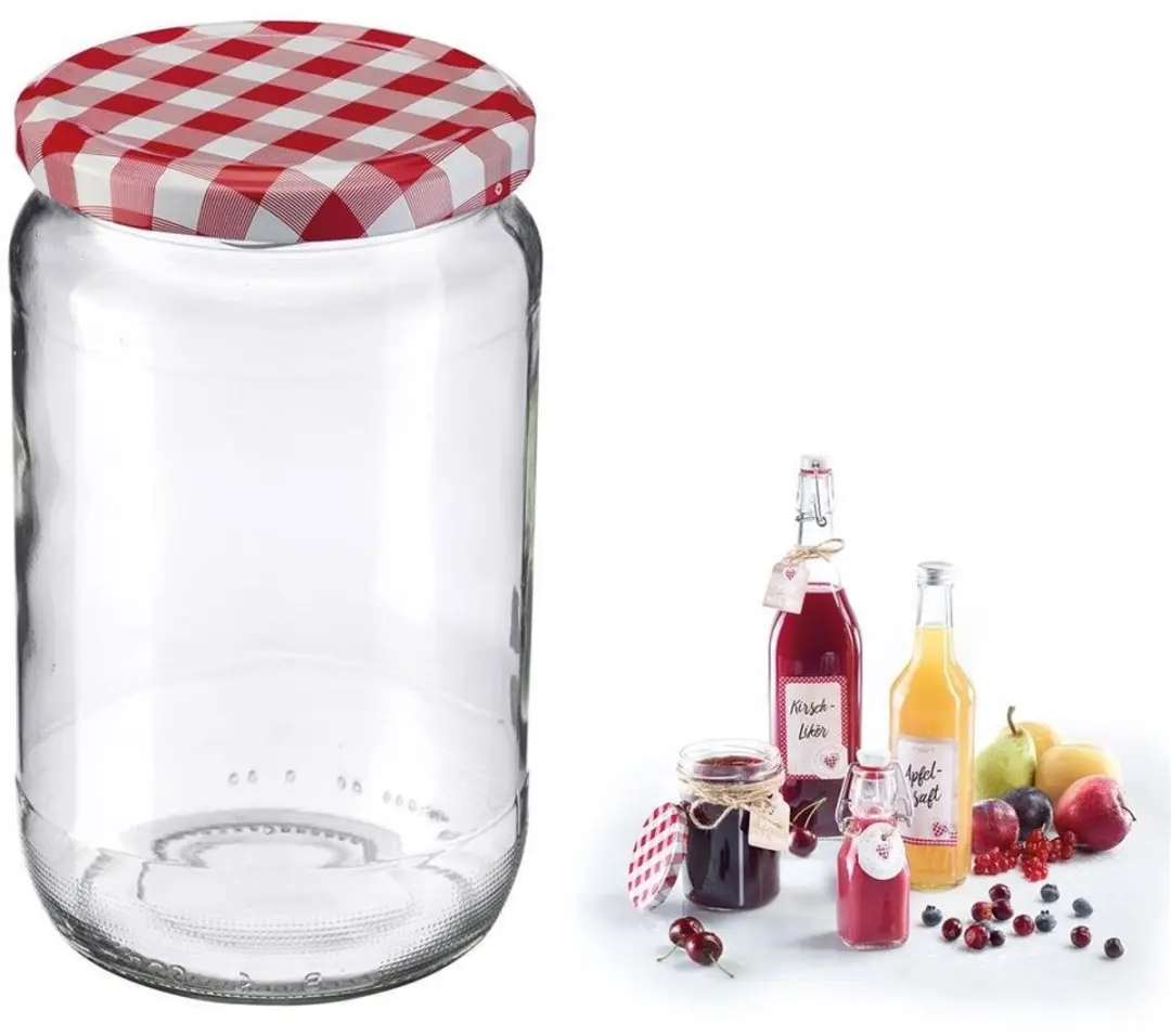 Westmark Glas met Twist-Off Deksel 720ml - Ø82mm - Meerkleurig