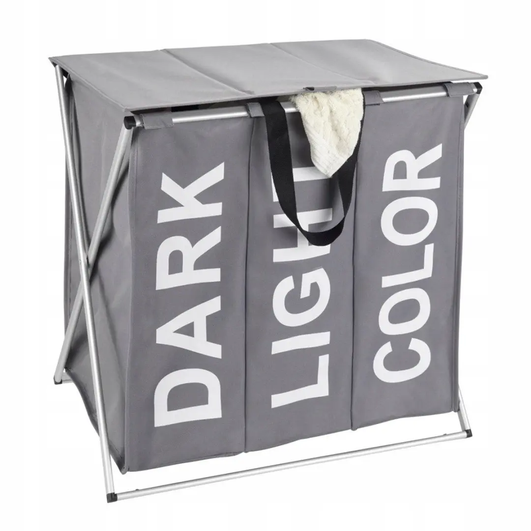 Wenko Wasmand Trio Top grijs - 118L - afbeelding 4 van 6