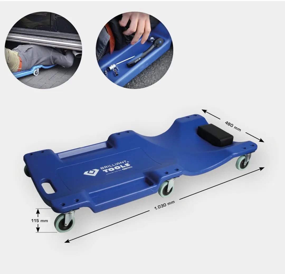 Brilliant Tools Rijdbare Ligbank BT156905 - 1030x480x115mm