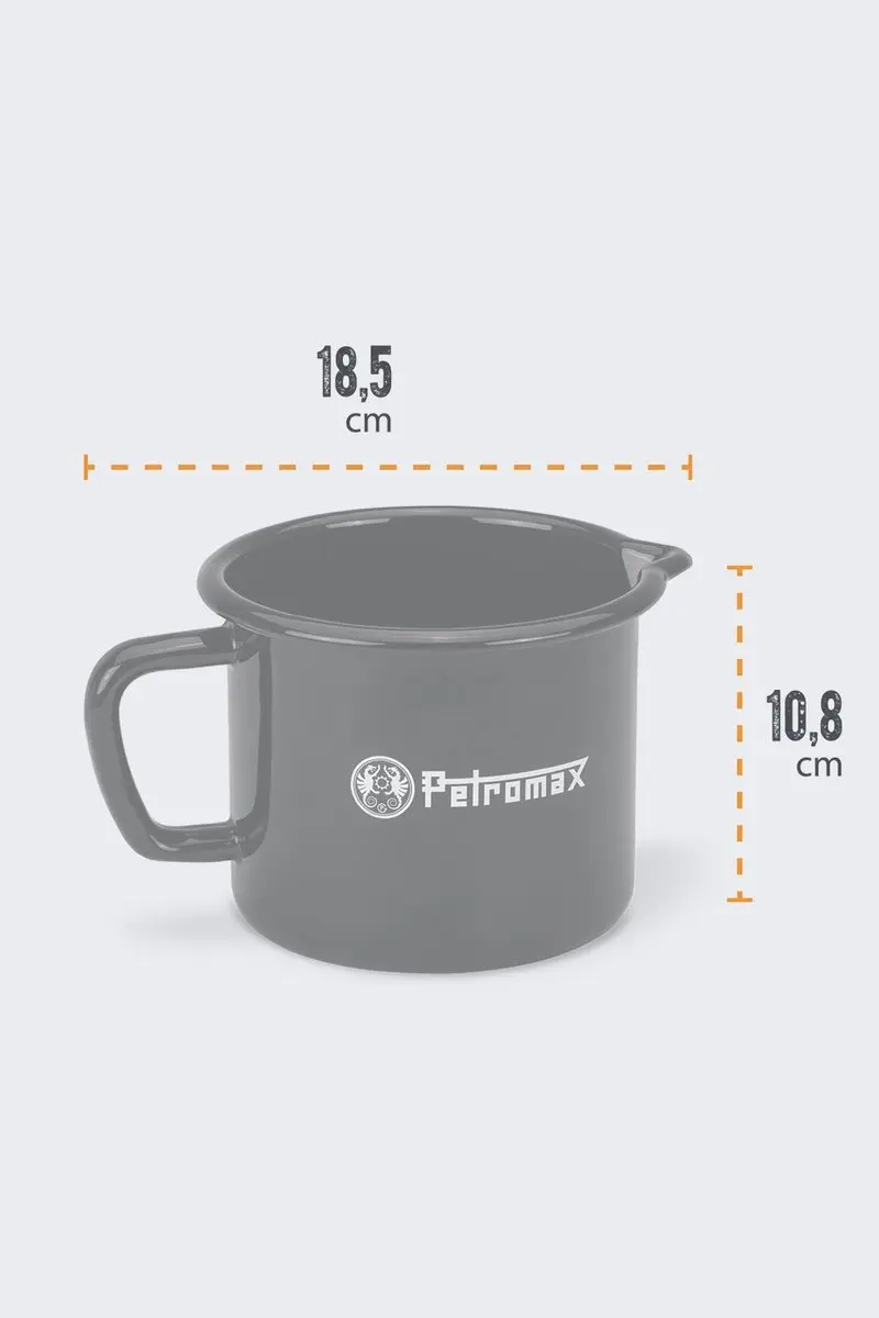 Petromax Emaille Melkpan 1.0L PX-MILKEN1-S - Zwart - afbeelding 3 van 5