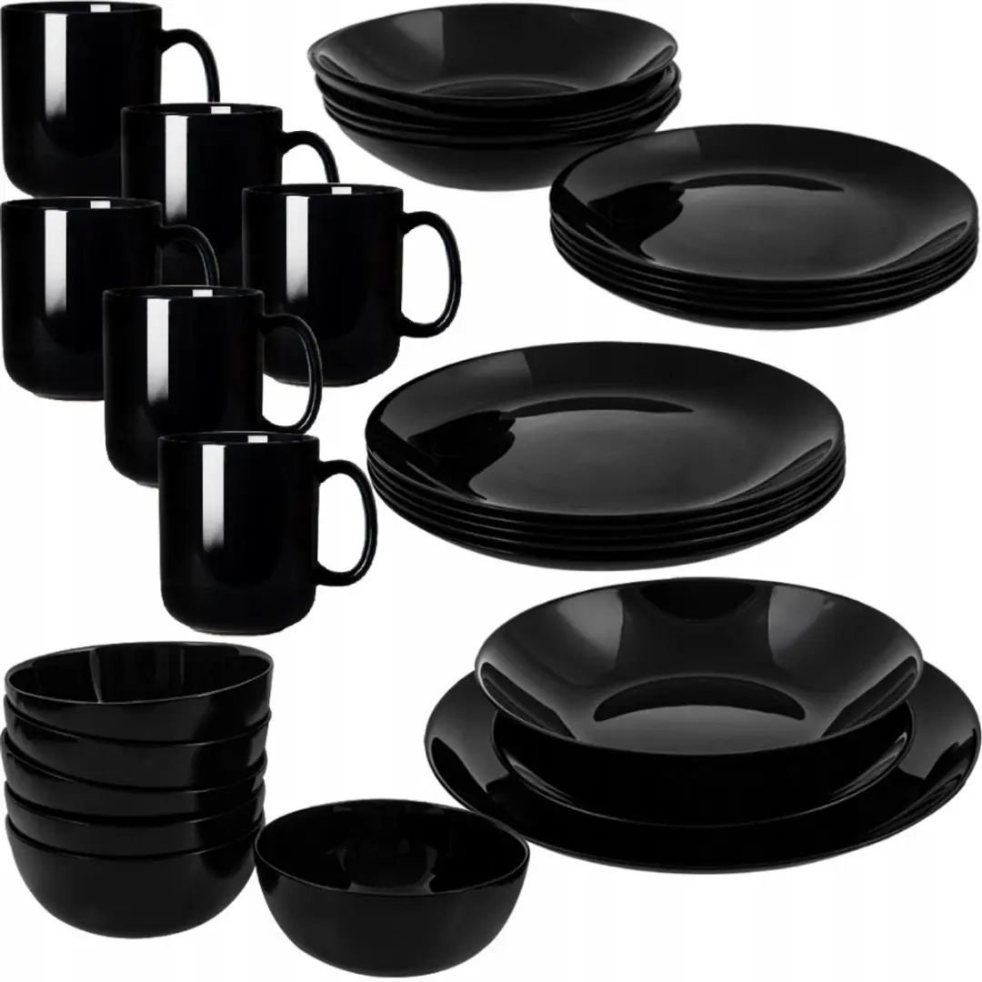 Luminarc Diwali Servies 30 Delen Zwart
