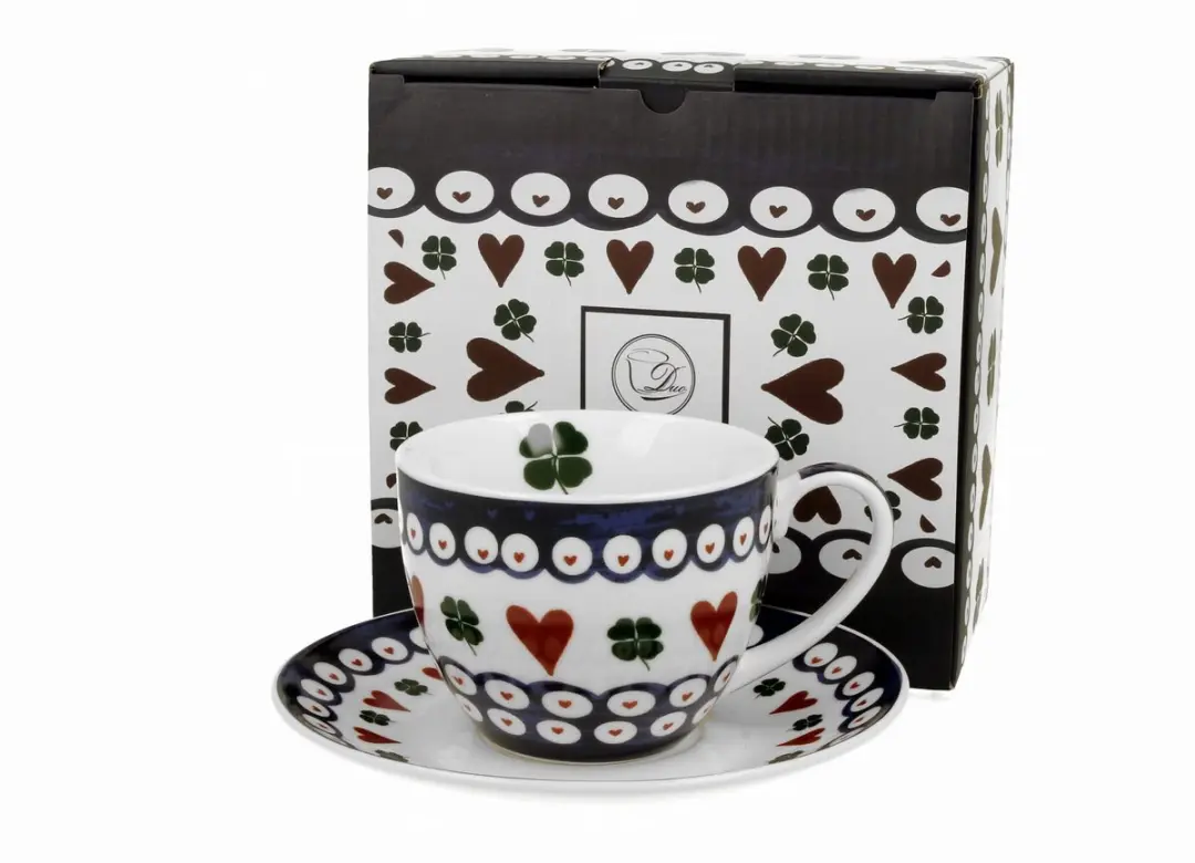 INDIGO 3 Porseleinen Kop & Schotel 250ml