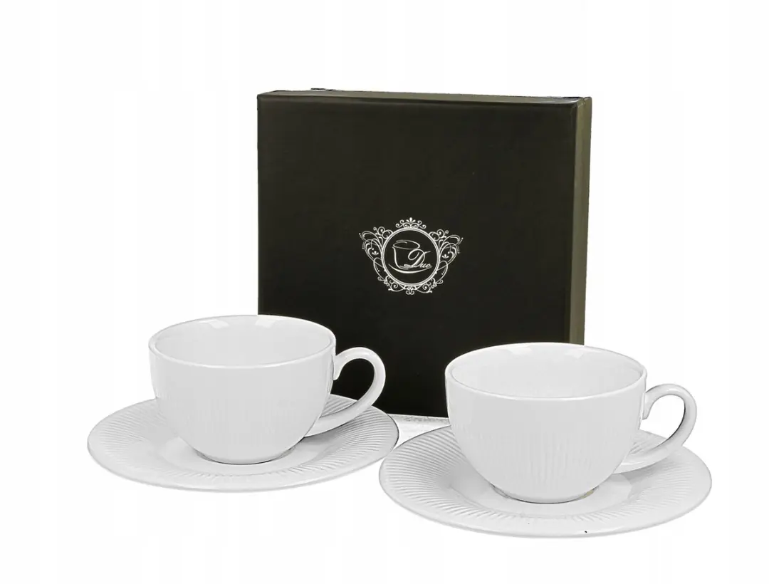 Espressokopjes met sausjes, 2 stuks, RAPHAEL, porselein