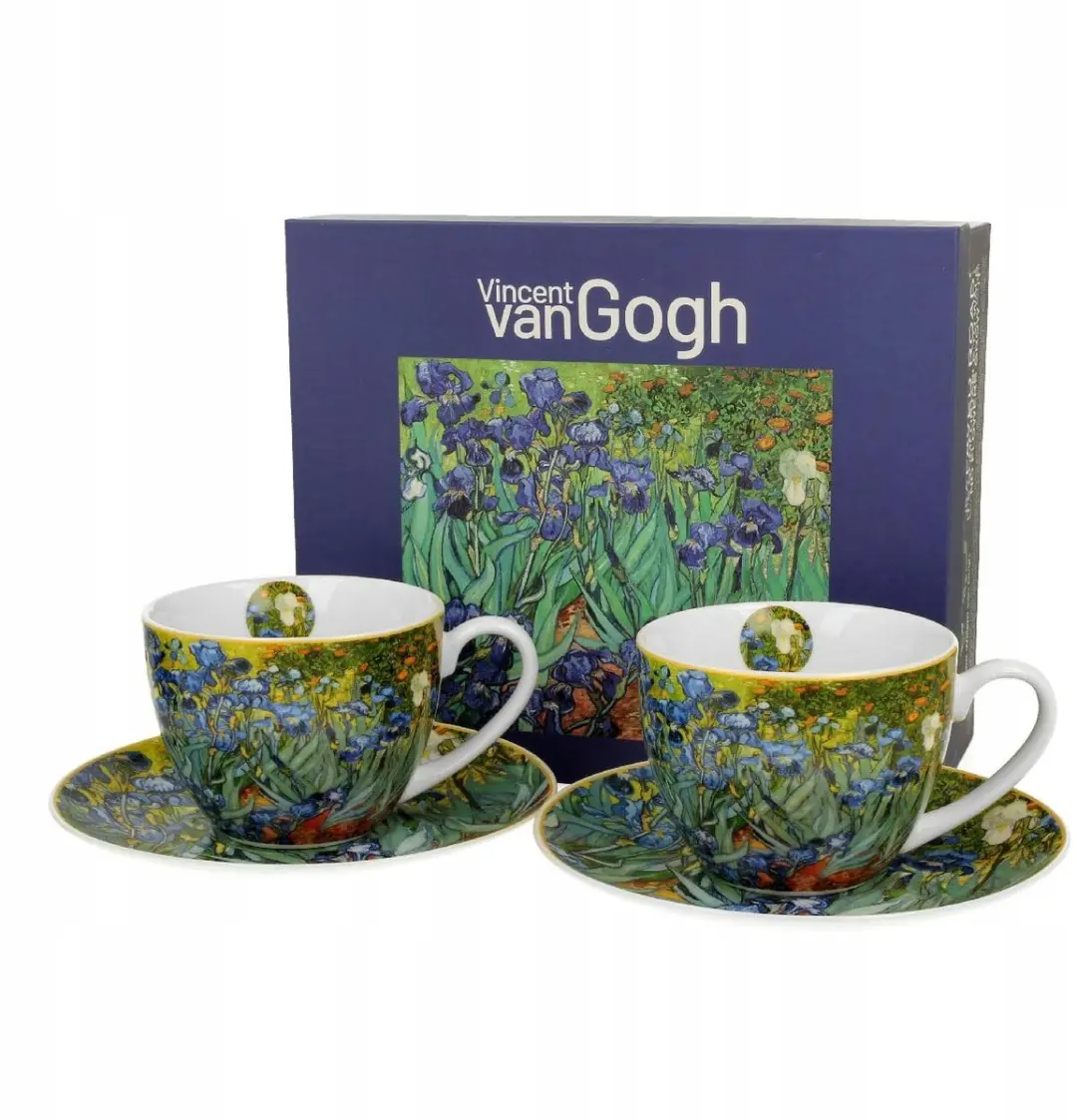 Set van 2 espresso kopjes 90ml 'Irissen' Van Gogh
