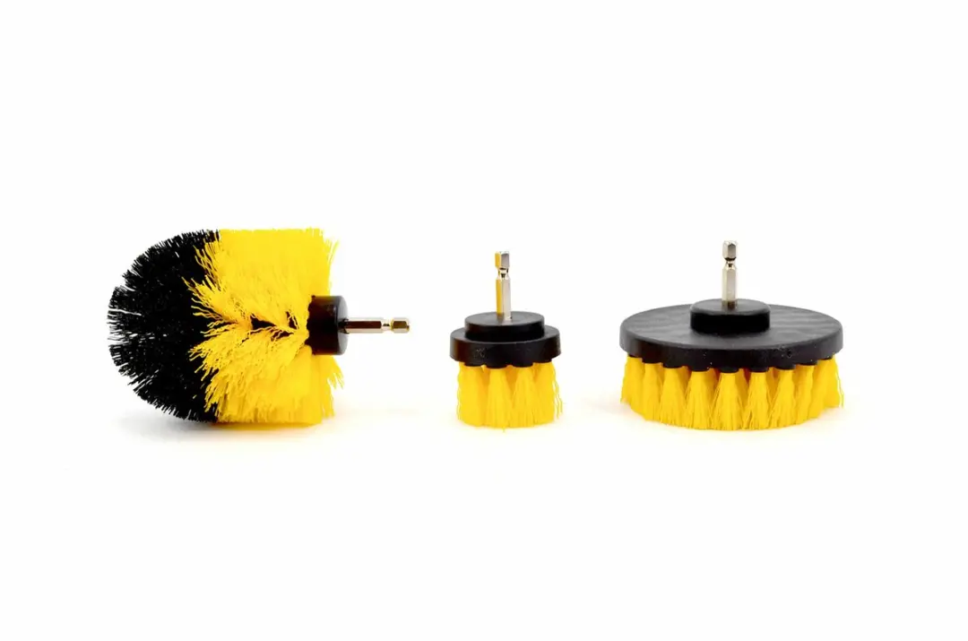 AWTOOLS AW55303 Schrobborstelset - 3-delig - Geel/Zwart