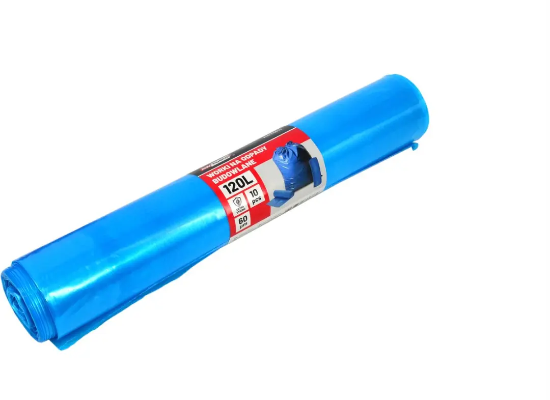 AWTOOLS AW23612 Bouwafvalzakken 120L - Blauw - 10 Stuks - afbeelding 2 van 2