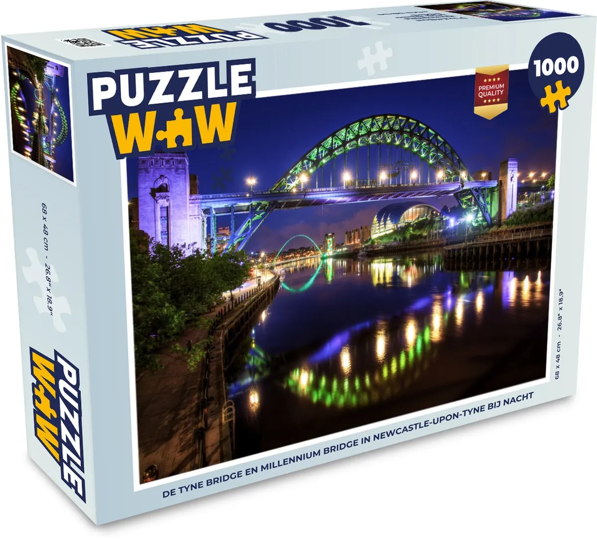 PuzzleWow Legpuzzel De Tyne Bridge & Millennium Bridge Newcastle