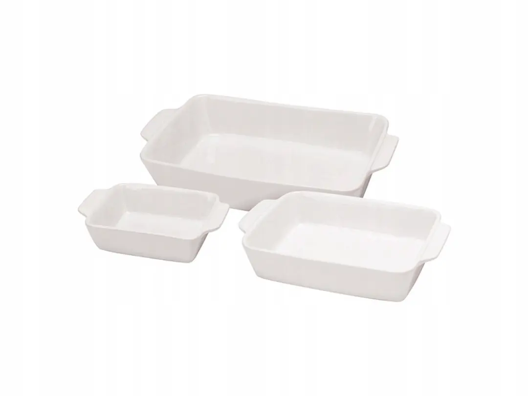 3x Keramische Ovenschalen Bakvormen