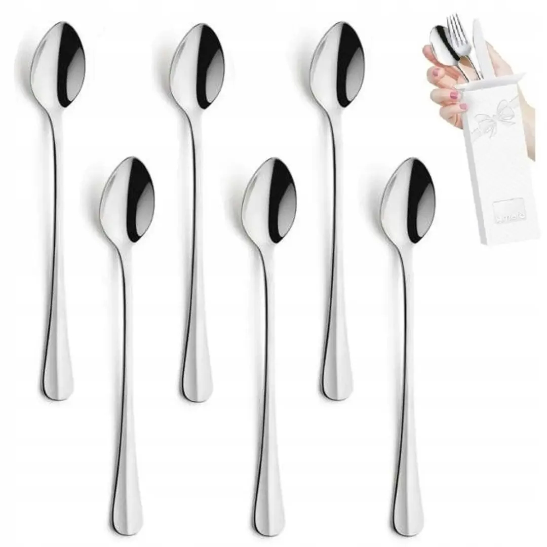 Amefa Baguette Lange Lepels 6 Stuks