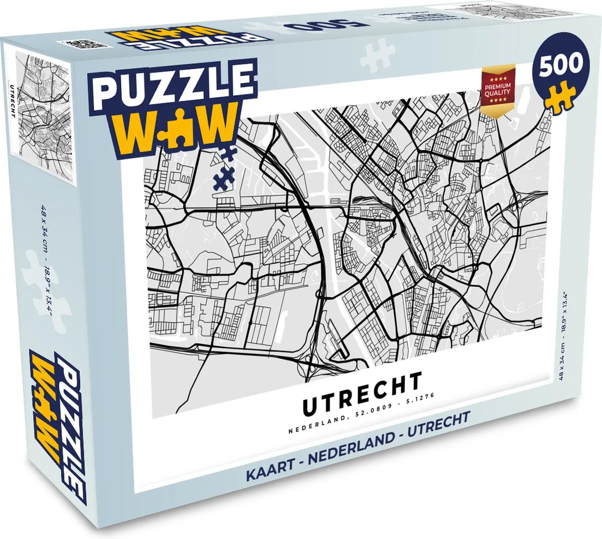 PuzzleWow Legpuzzel Utrecht 500 Stuks