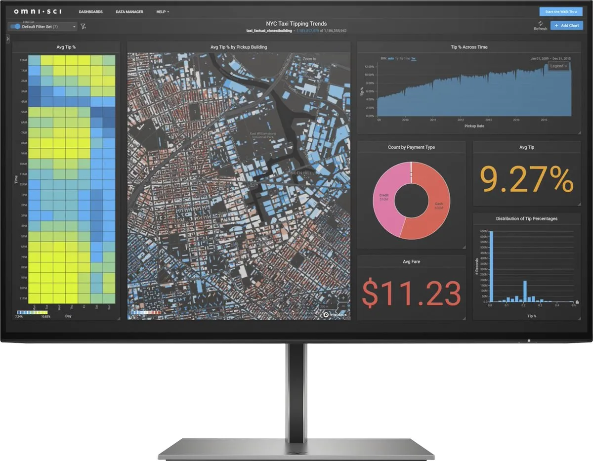 HP Z24f G3 Monitor 23.8" Full HD IPS Anti-Glare