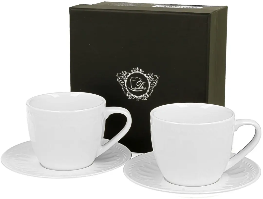 Duo TWILIGHT Espressokopjes met Schotels (2 stuks)
