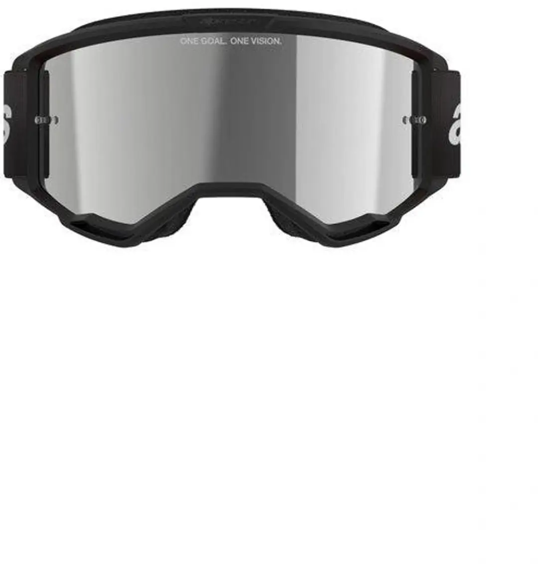 Alpinestars Vision 3 Wordmark Crossbril - Zwart Spiegel Zilver - afbeelding 3 van 3