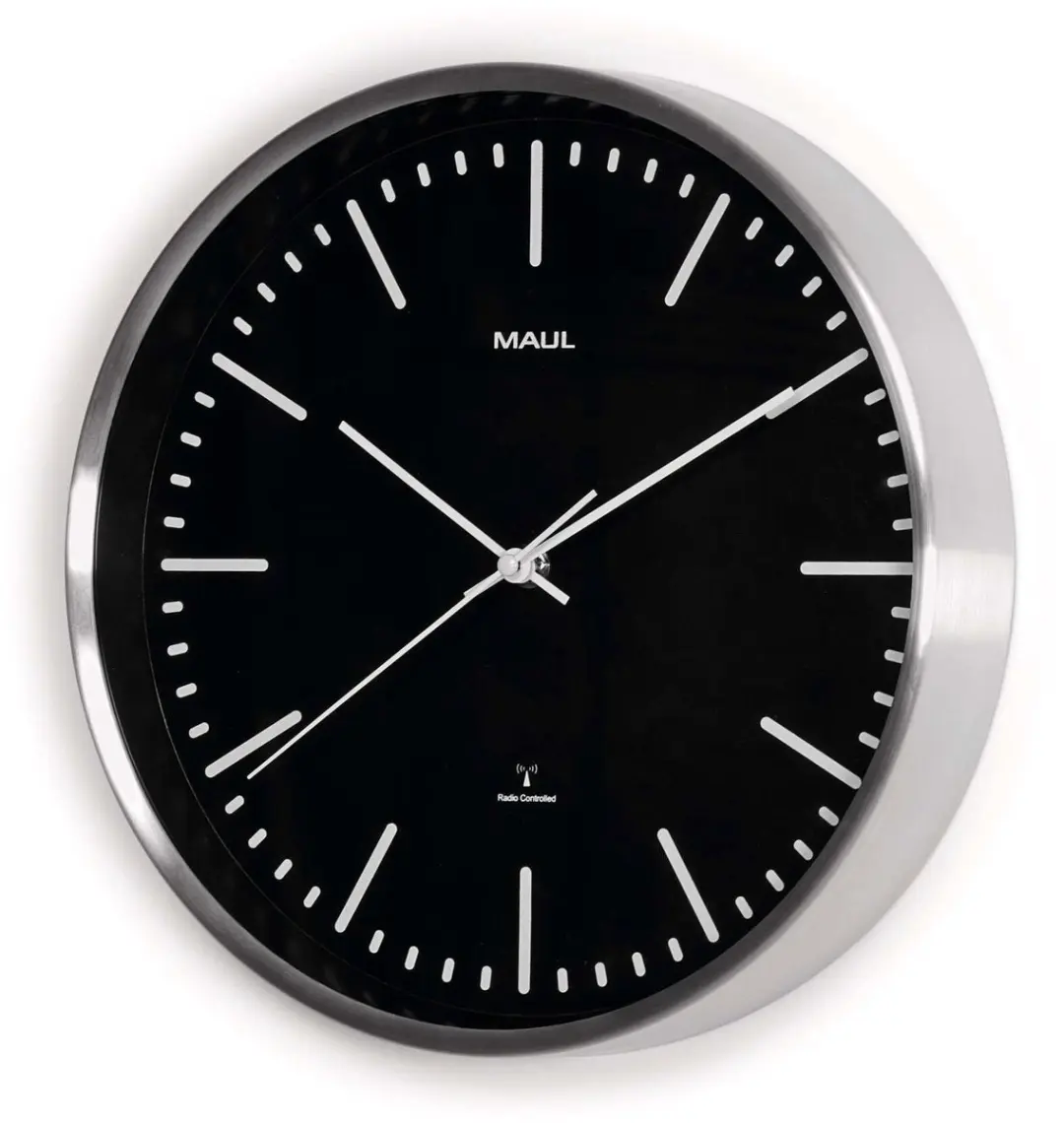 MAULfly Wandklok 30RC - Zwart - 1 Stuk - afbeelding 3 van 6