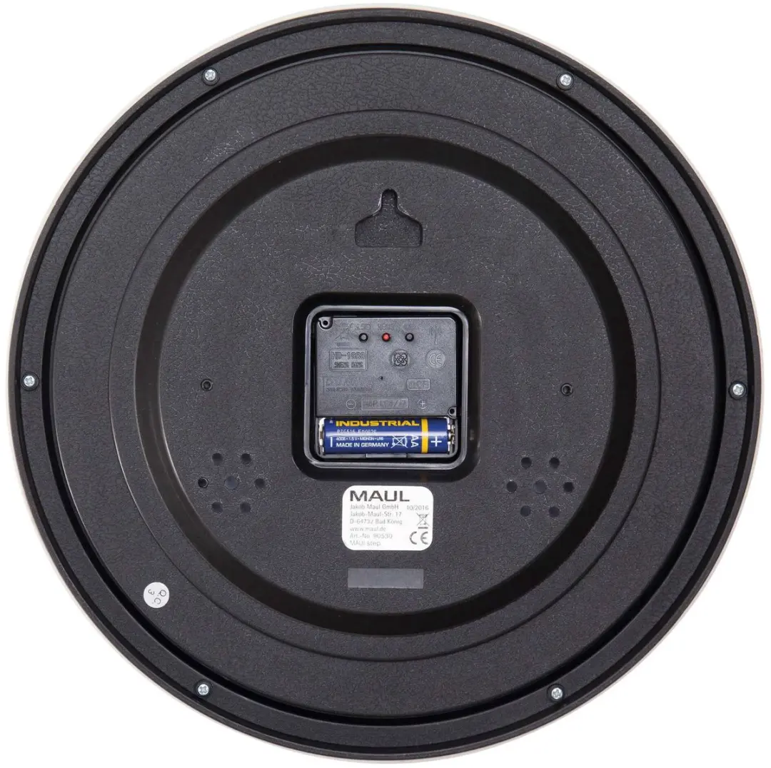 MAUL Wandklok MAULstep Ø30cm Radiogestuurd - Wit - afbeelding 3 van 6