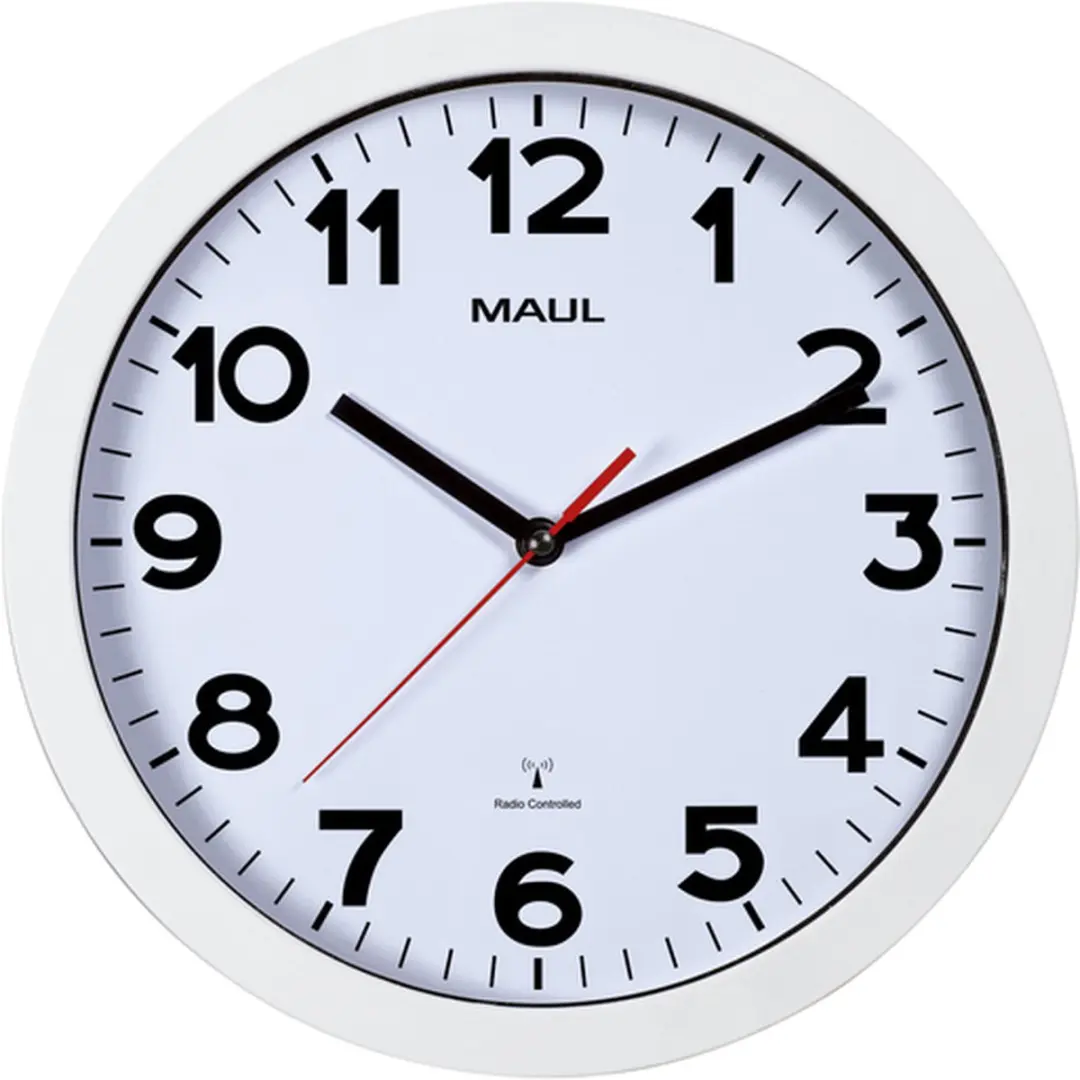 MAUL Wandklok MAULstep Ø30cm Radiogestuurd