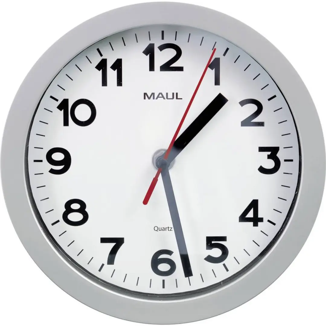 MAUL Wandklok MAULstep Ø20cm - 1x AA - Zilver - afbeelding 3 van 3