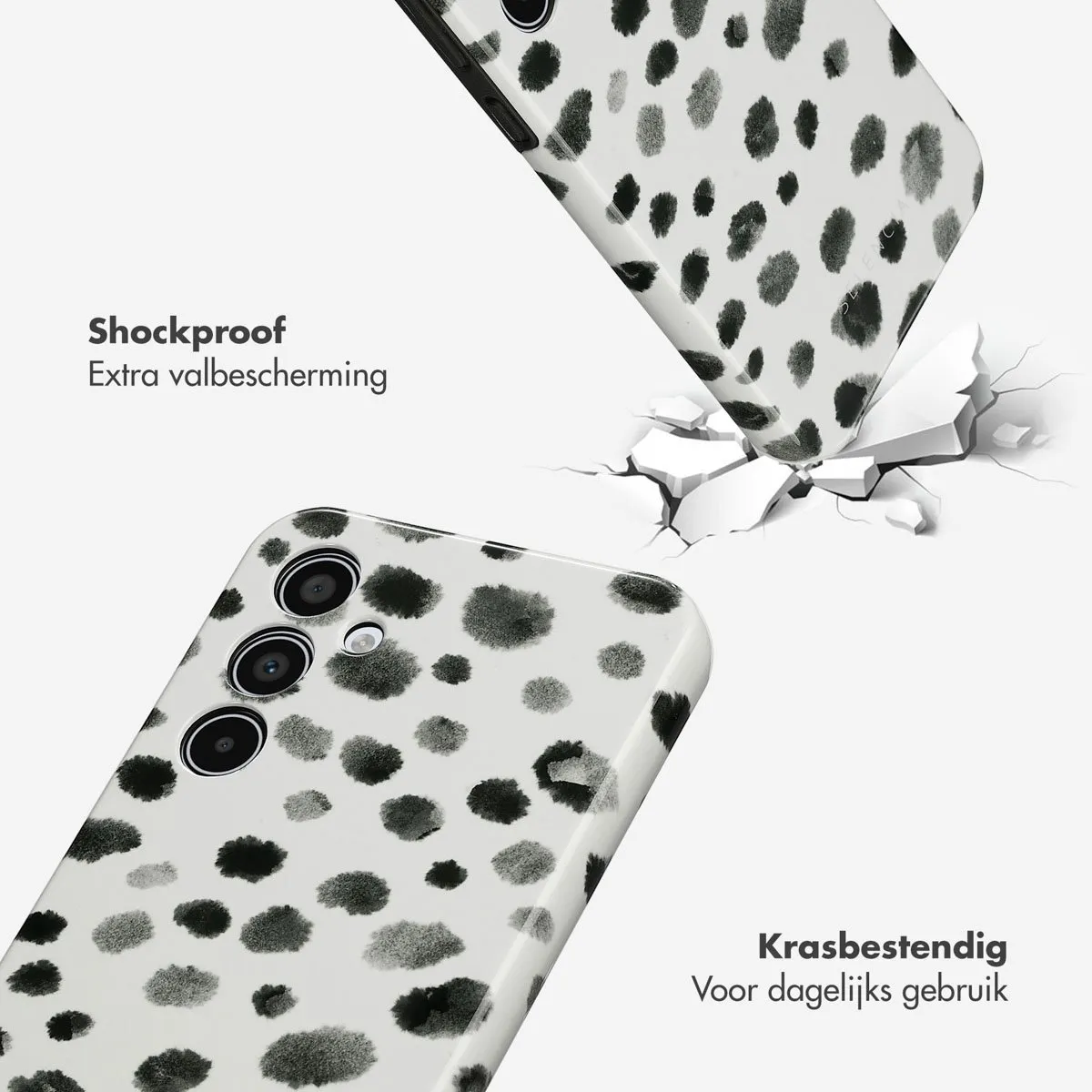 Selencia Hoesje Samsung Galaxy A35 Trendy Leopard