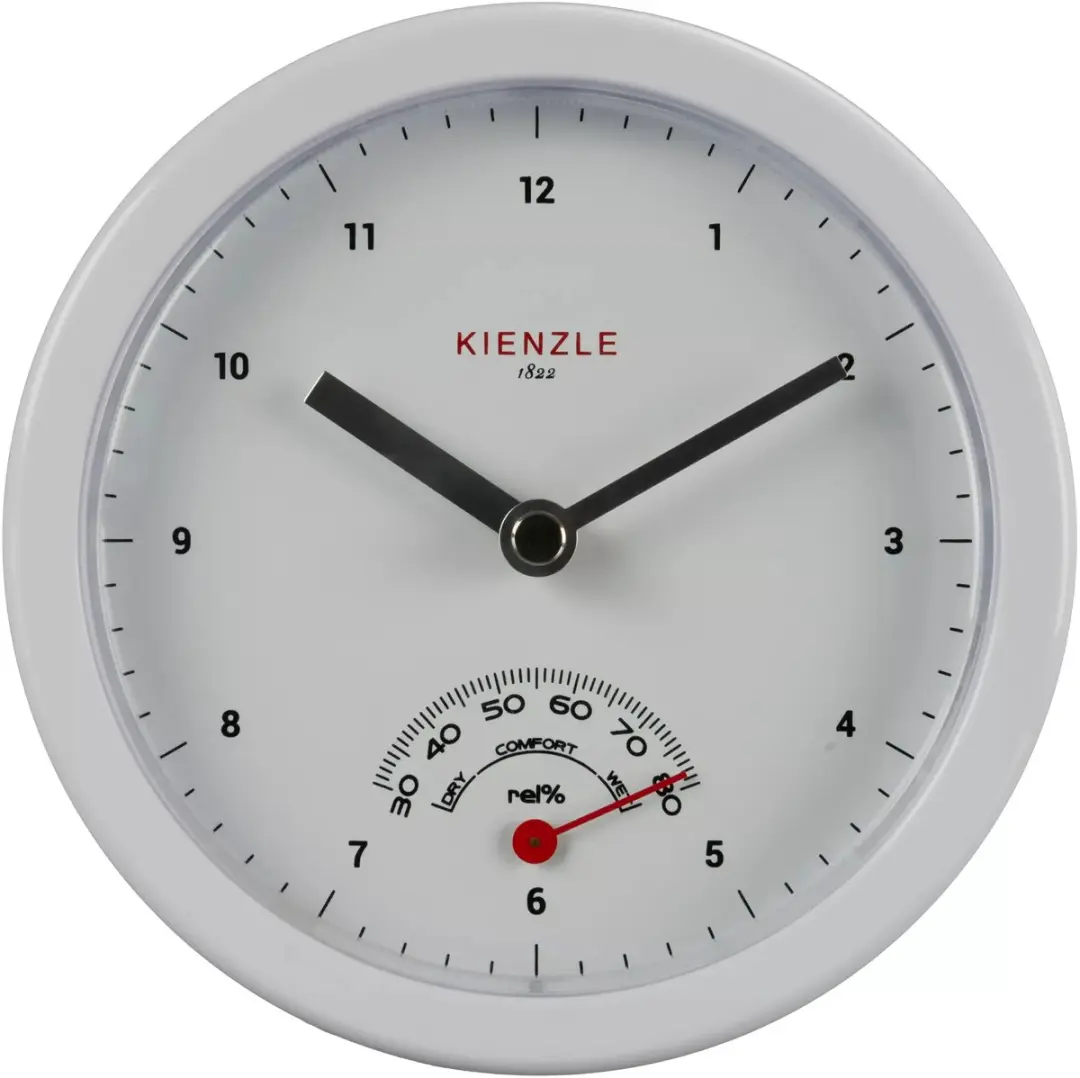 Bresser Kienzle Badkamerklok 14cm - Wit - afbeelding 6 van 6
