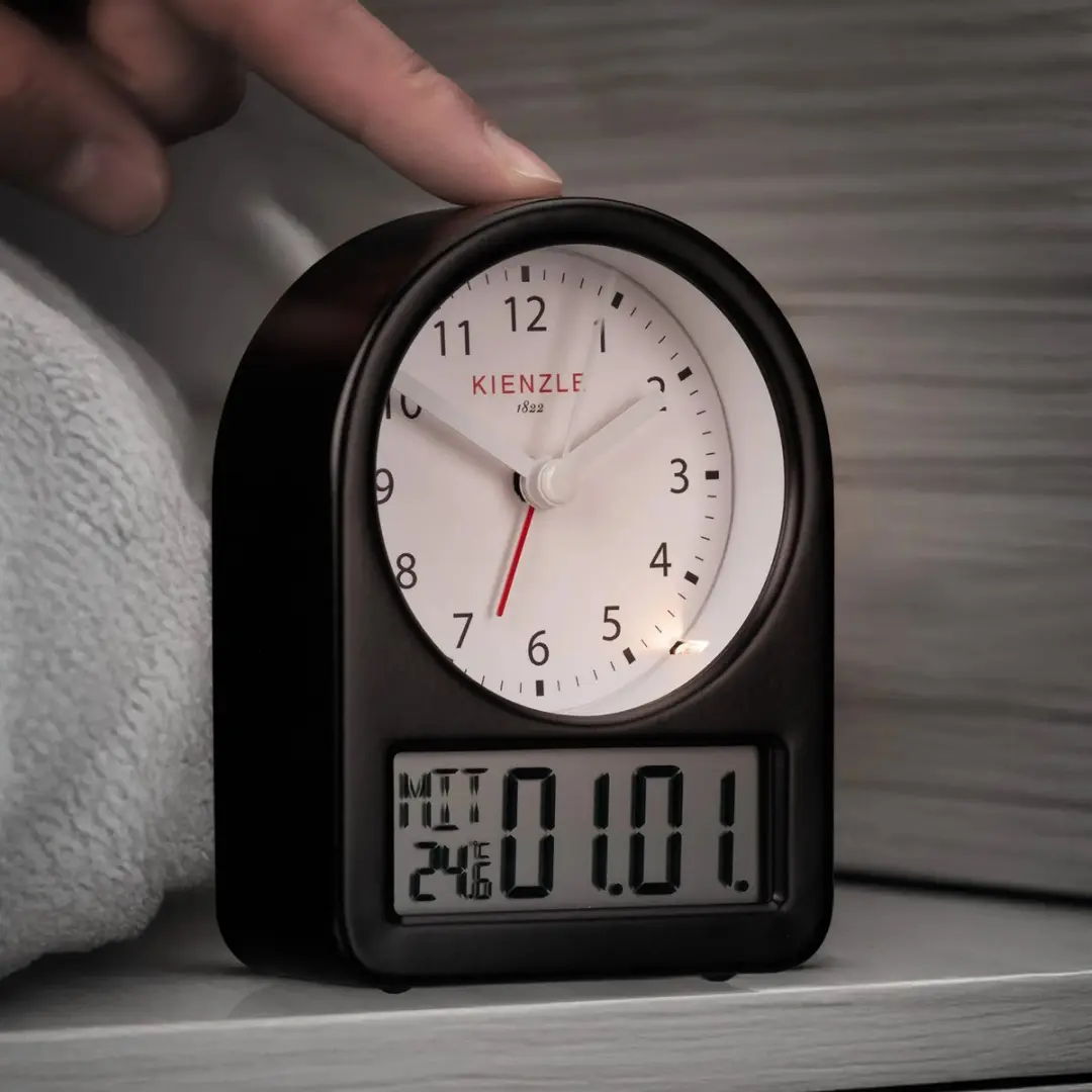 Bresser Kienzle Retro Wekker - Zwart - afbeelding 6 van 6