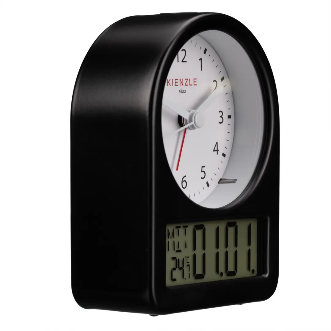 Bresser Kienzle Retro Wekker - Zwart - afbeelding 4 van 6