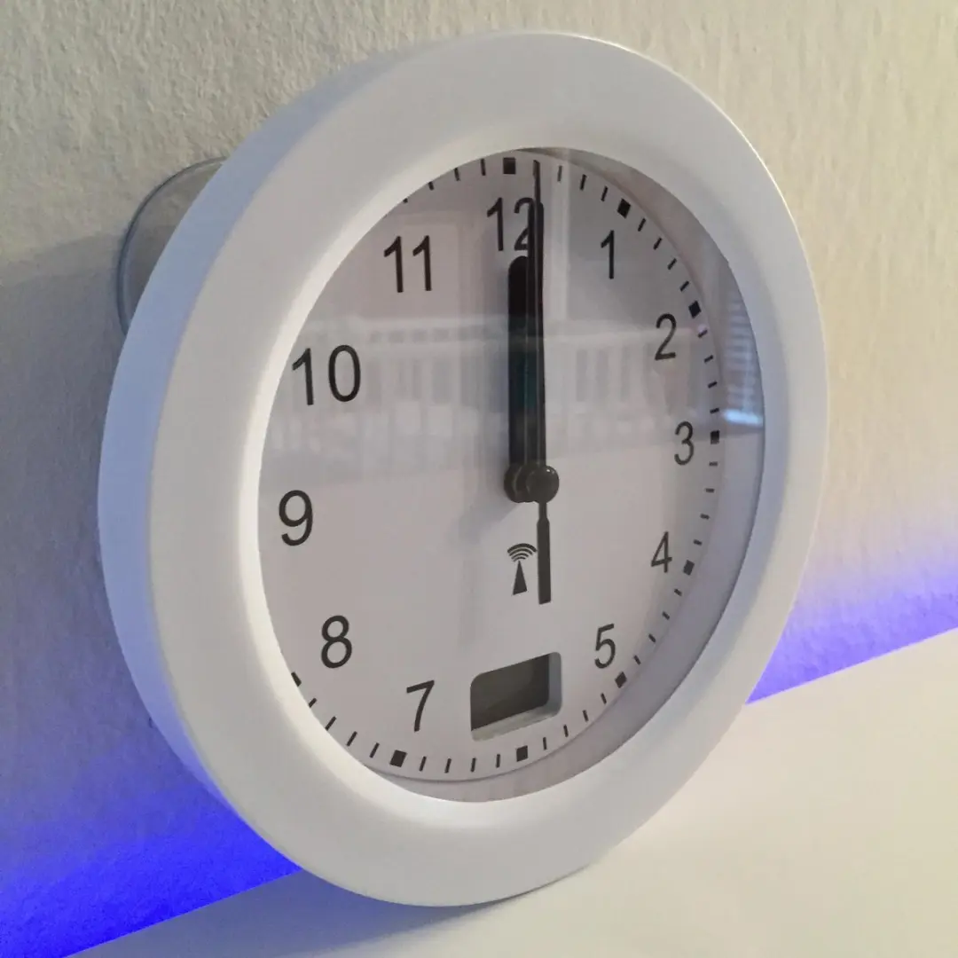 TFA Dostmann 60.3501 Wandklok - Wit - 17cm - Radiogestuurd - afbeelding 2 van 6