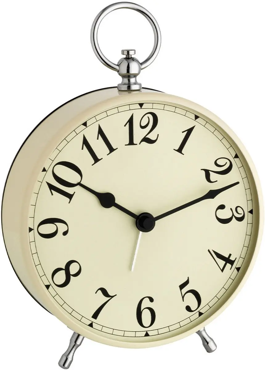 TFA Dostmann Retro Wekker Alarmklok Taupe
