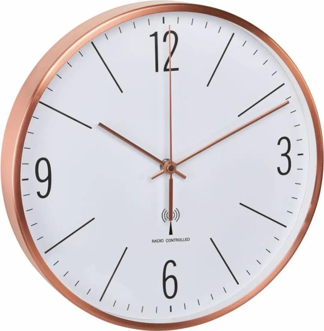 TFA Dostmann Funk-Wandklok Kupfer-Optik 60.3534.51