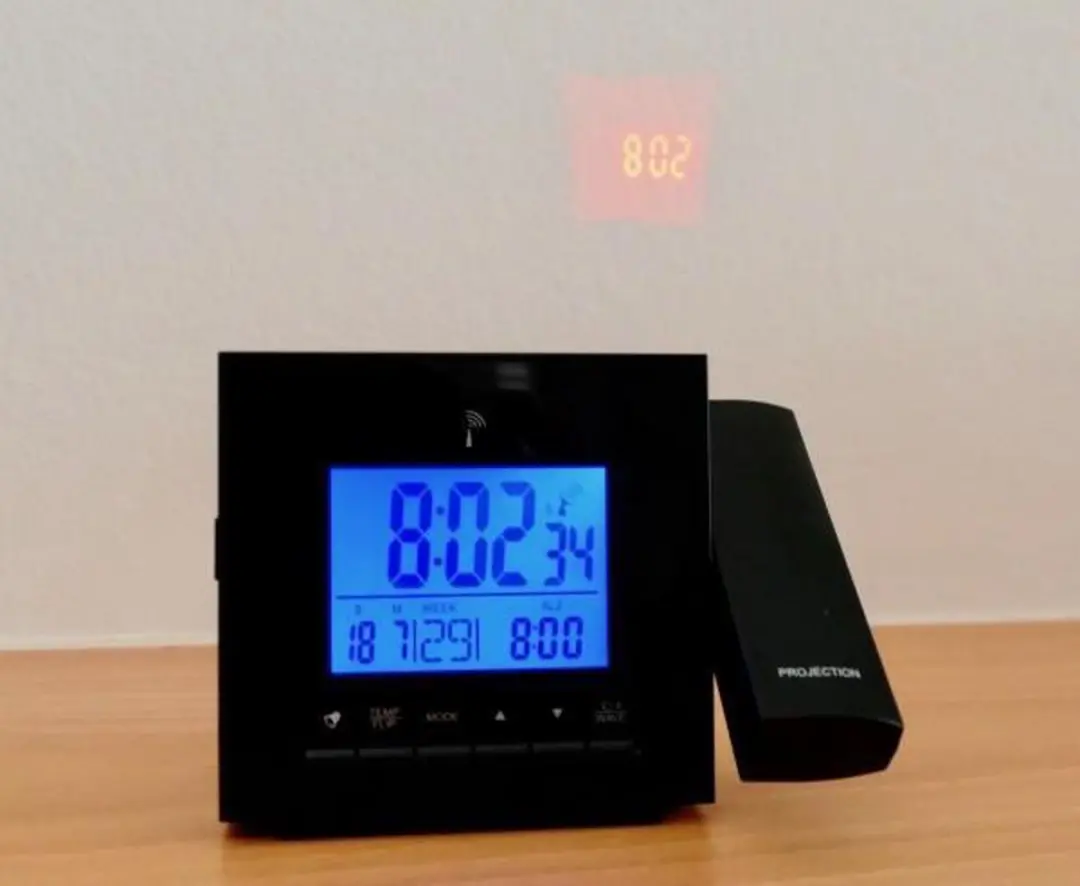 TFA Dostmann Projection Wekker 60.5013.01 - Thermometer - Zwart - afbeelding 3 van 6