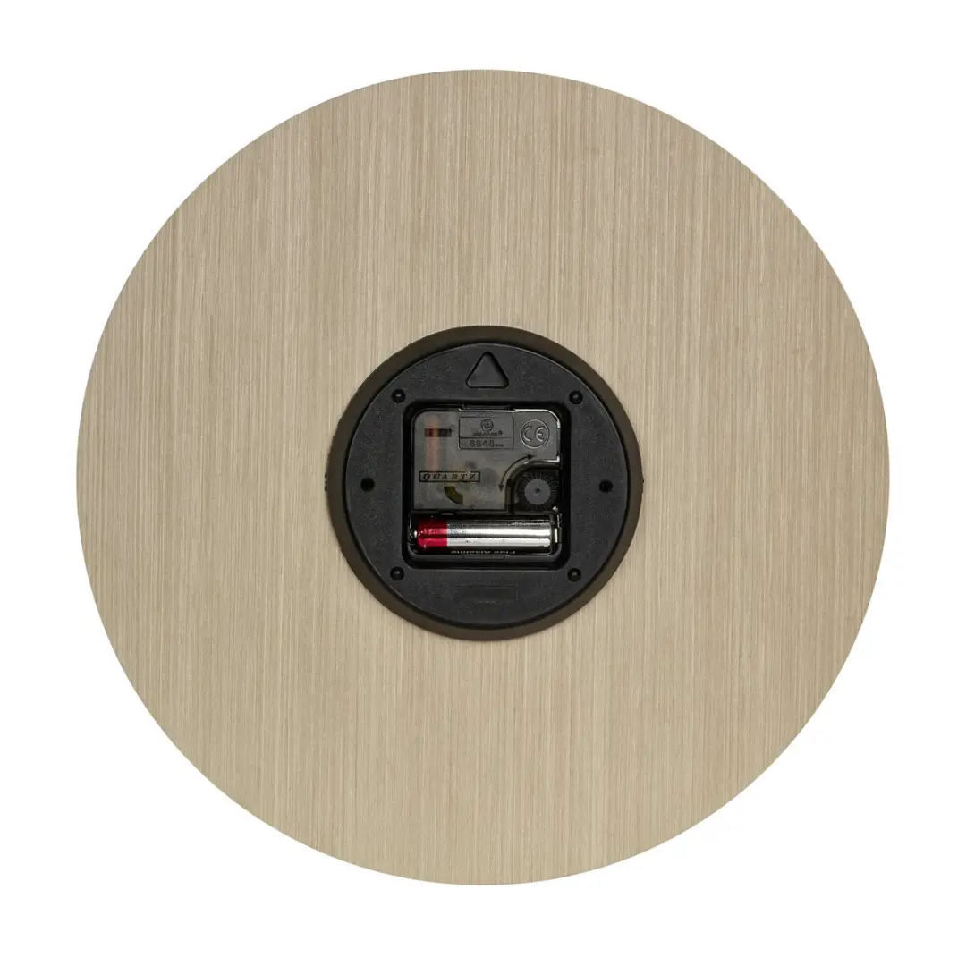 TFA Dostmann Wandklok 30cm - Naturel - afbeelding 2 van 6