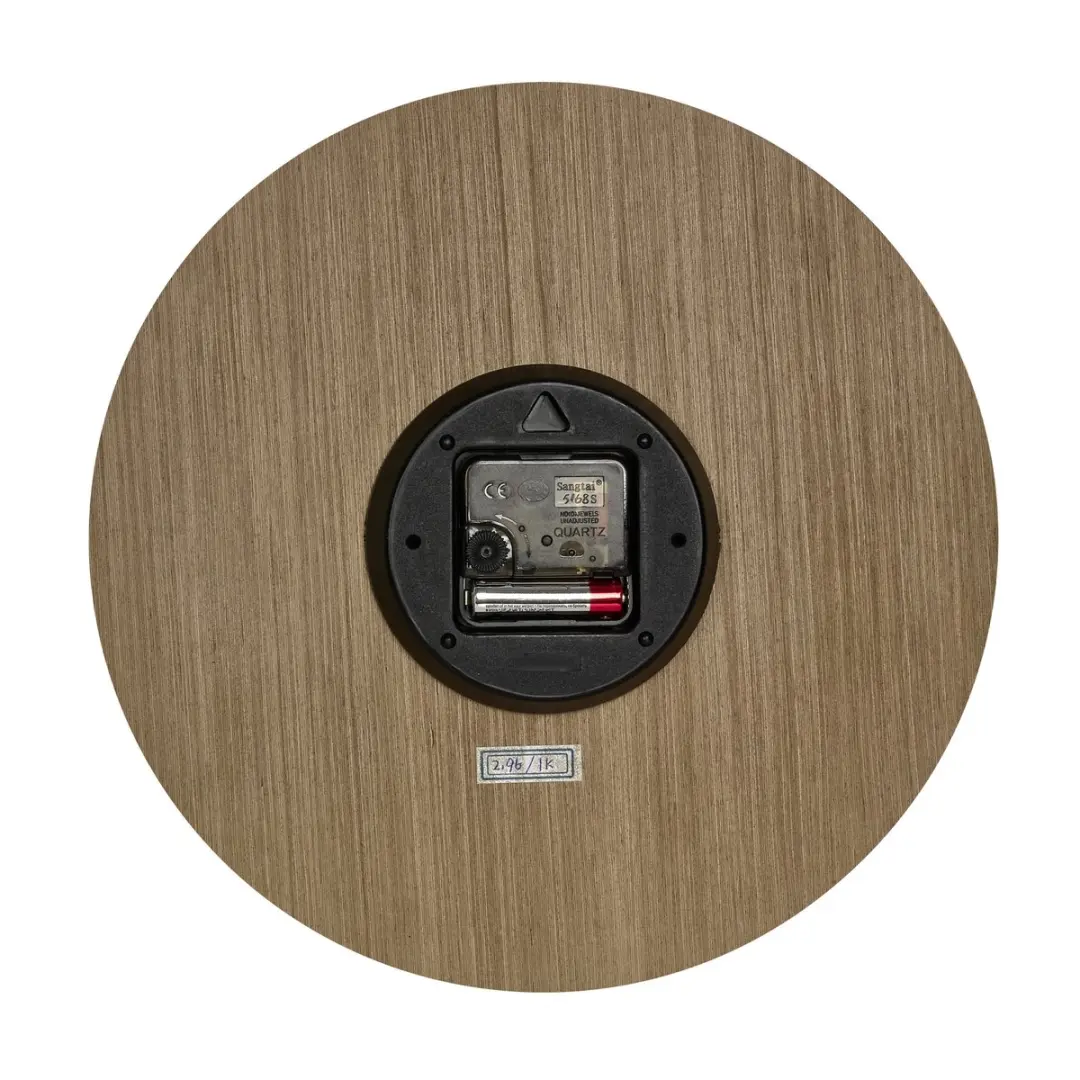TFA Dostmann Wandklok 30cm - Naturel - afbeelding 2 van 6