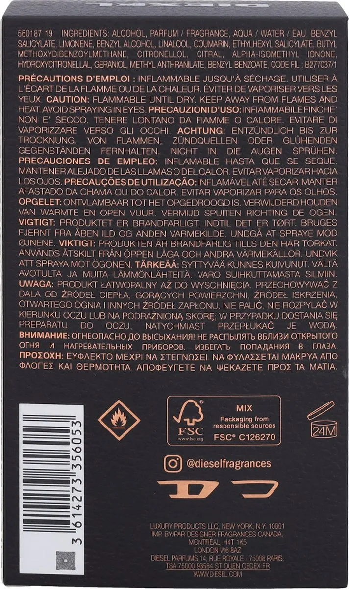 Diesel Bad Eau de Toilette 100ml - Heren